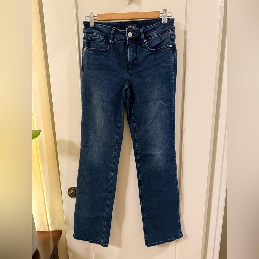NYDJ Dark Blue Straight Leg Jeans